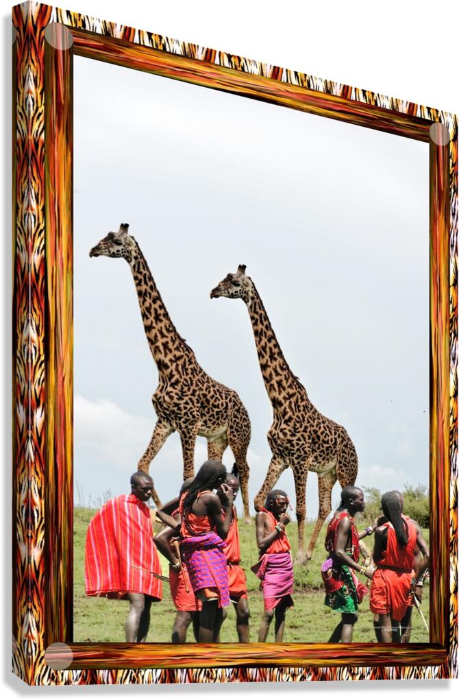 TheoClassic Art Endangered Species Giiraffe08P.JP Canvas Print